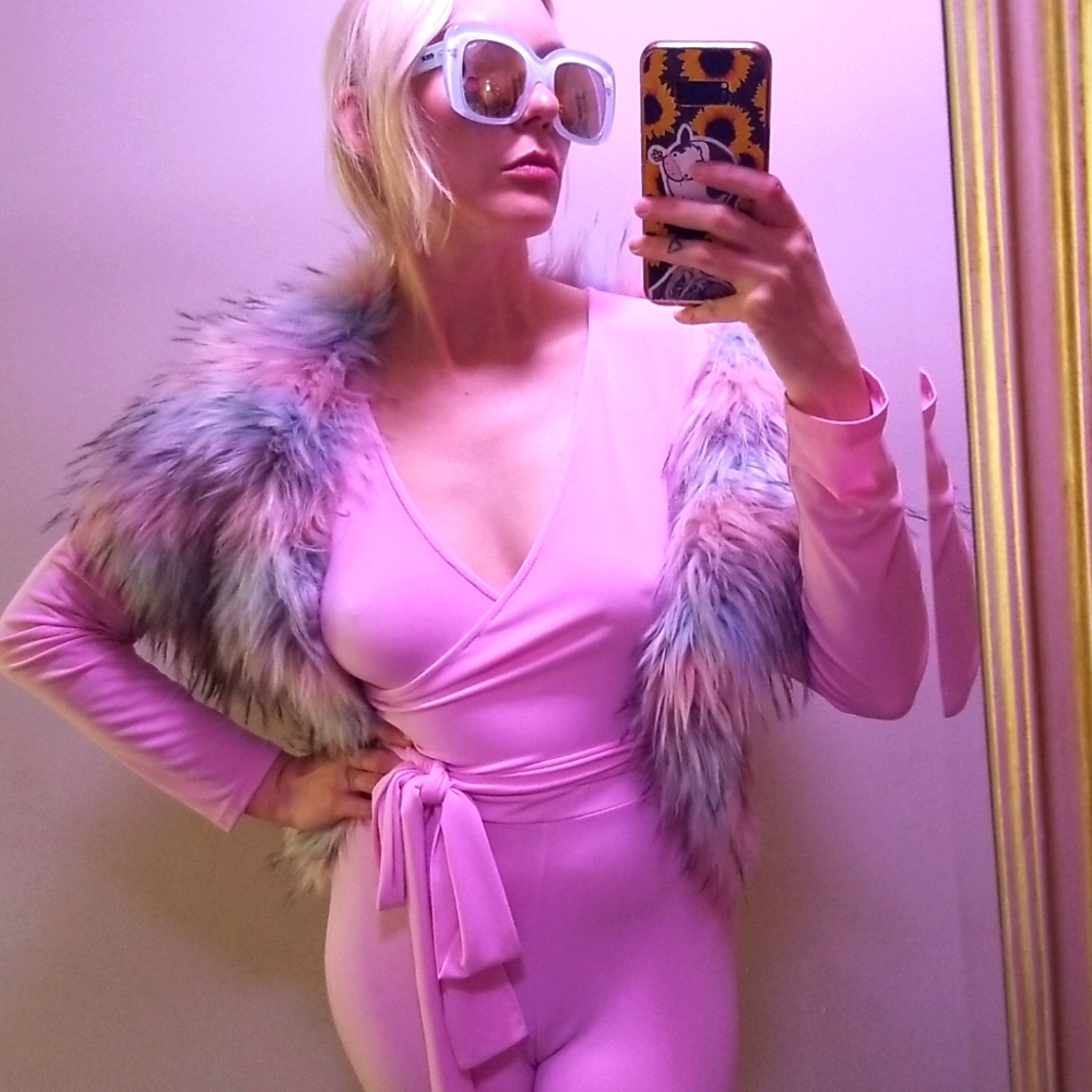 Pink Slinky Jumpsuit